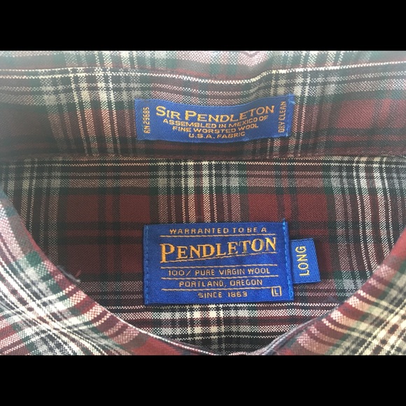 Pendleton ‘Sir Pendleton’ Worsted Wool Shirt TALL - Picture 3 of 8